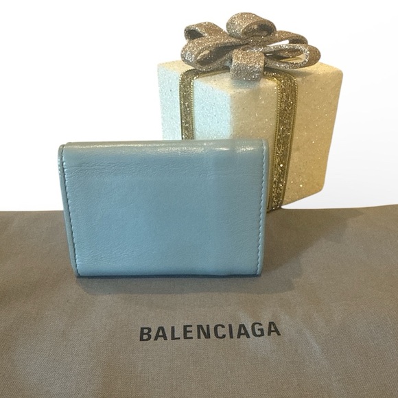 Balenciaga Papier Mini Wallet in Blue - Picture 4 of 10